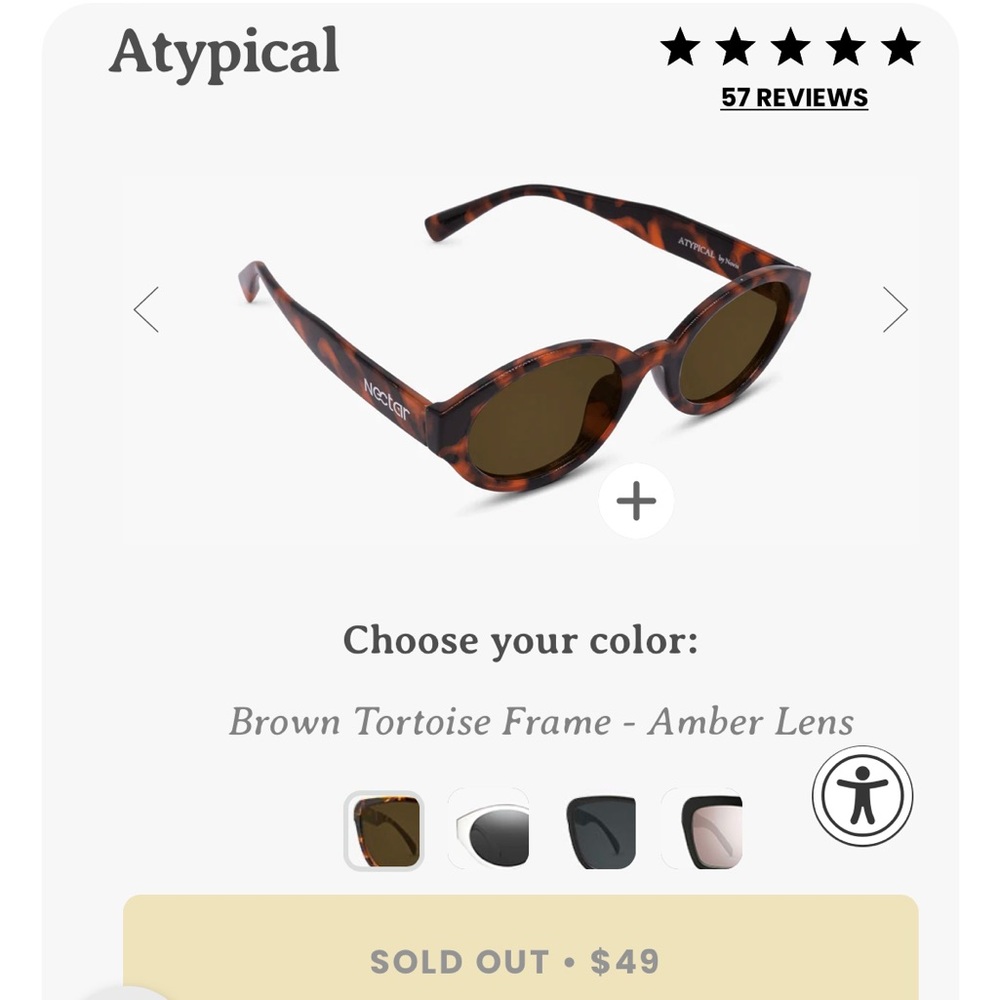 Nectar sunglasses atypical tortoise polarized (never used)